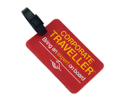Delicate Design Custom Plastic Luggage Tags Easy Cleaning Promotional Gifts