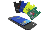 Smartphone-Silikon-Kreditkarte-Halter-farbenreicher Drucklogo-Leichtgewichtler